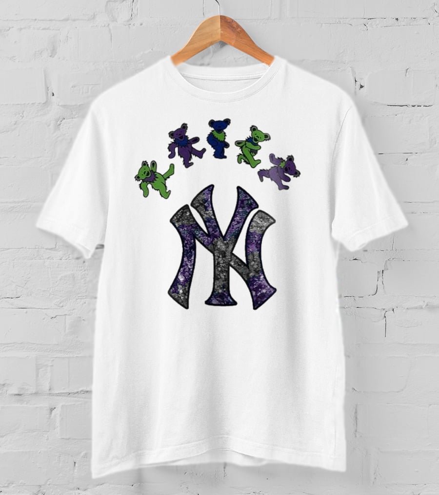 New York Yankees Grateful Dead Bears Night 2025 T-Shirt