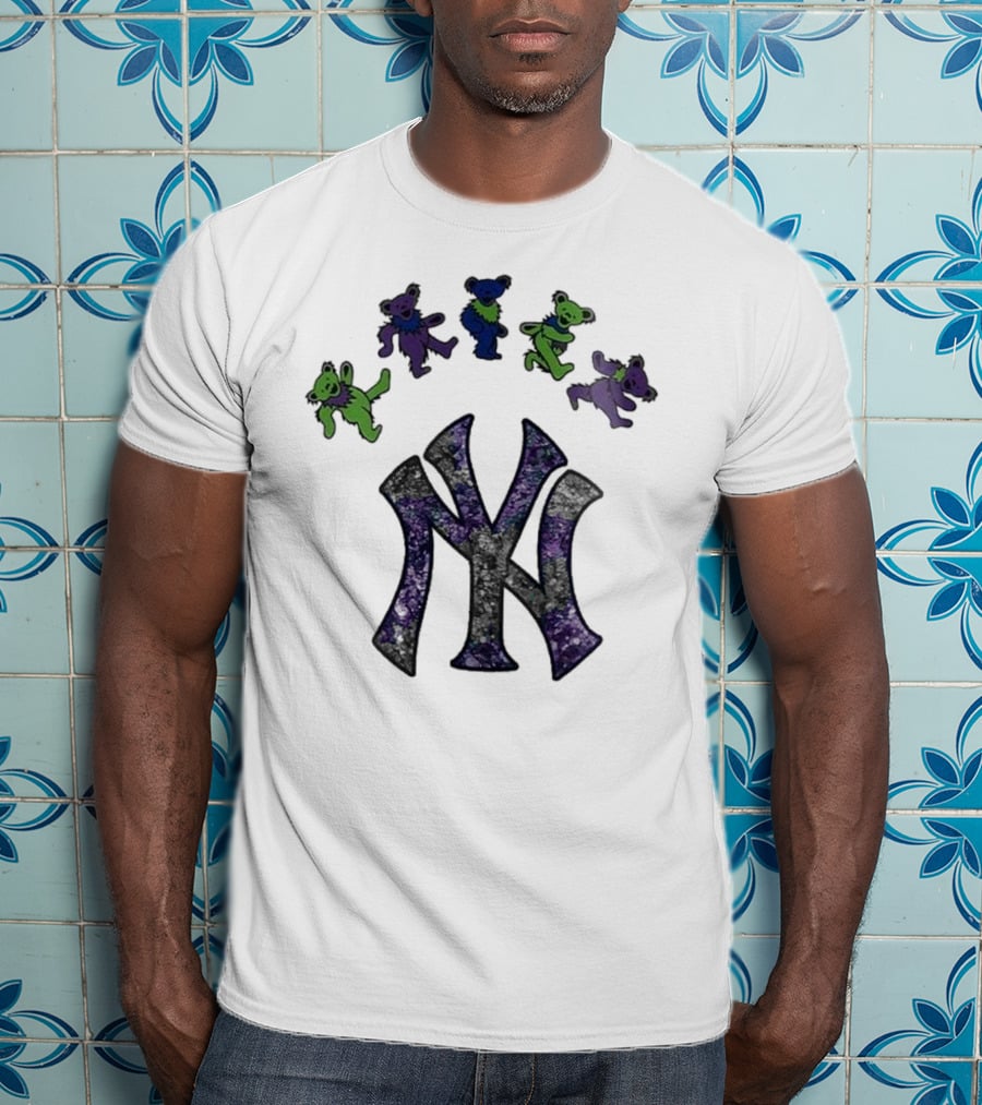 New York Yankees Grateful Dead Bears Night 2025 T-Shirt
