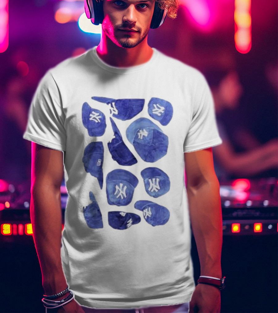 New York Yankees Hats Collection T-Shirt