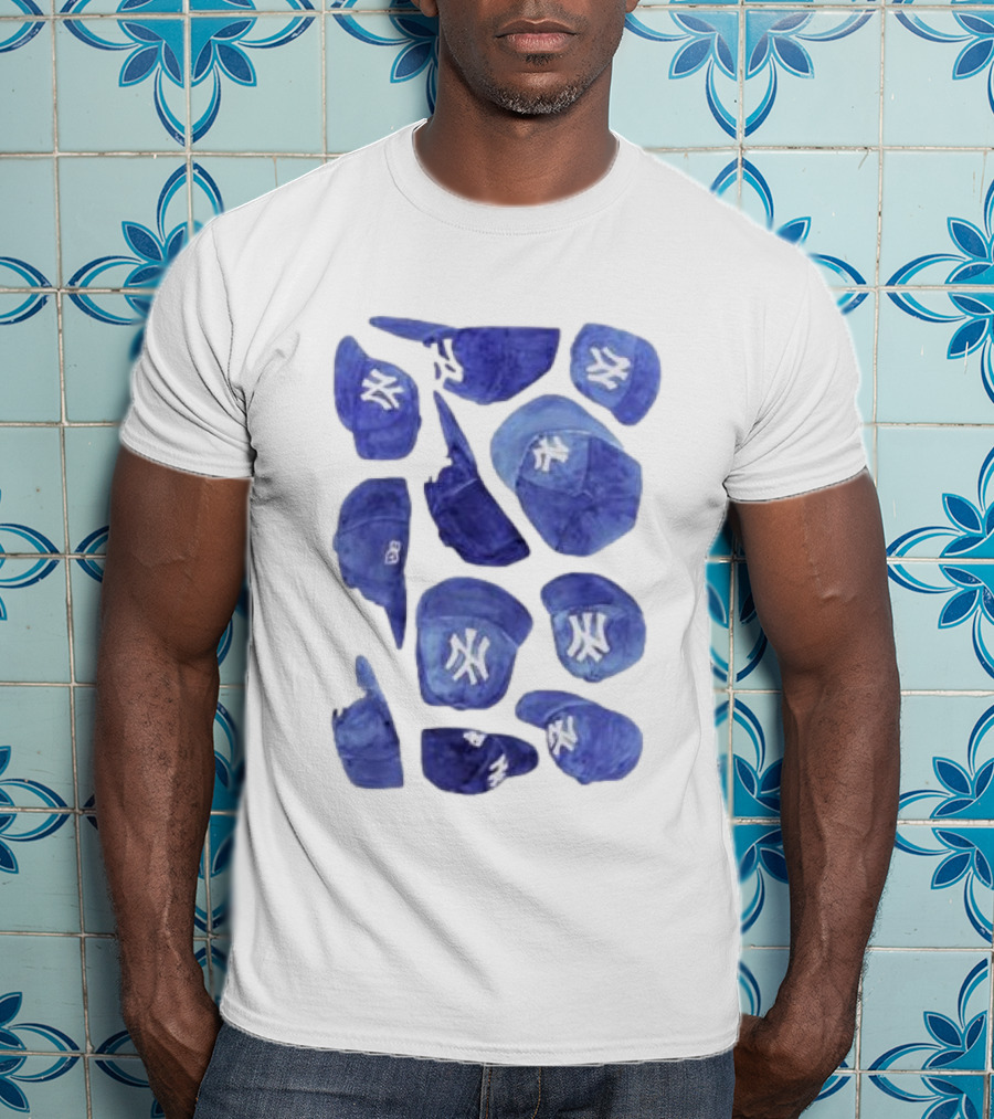 New York Yankees Hats Collection T-Shirt