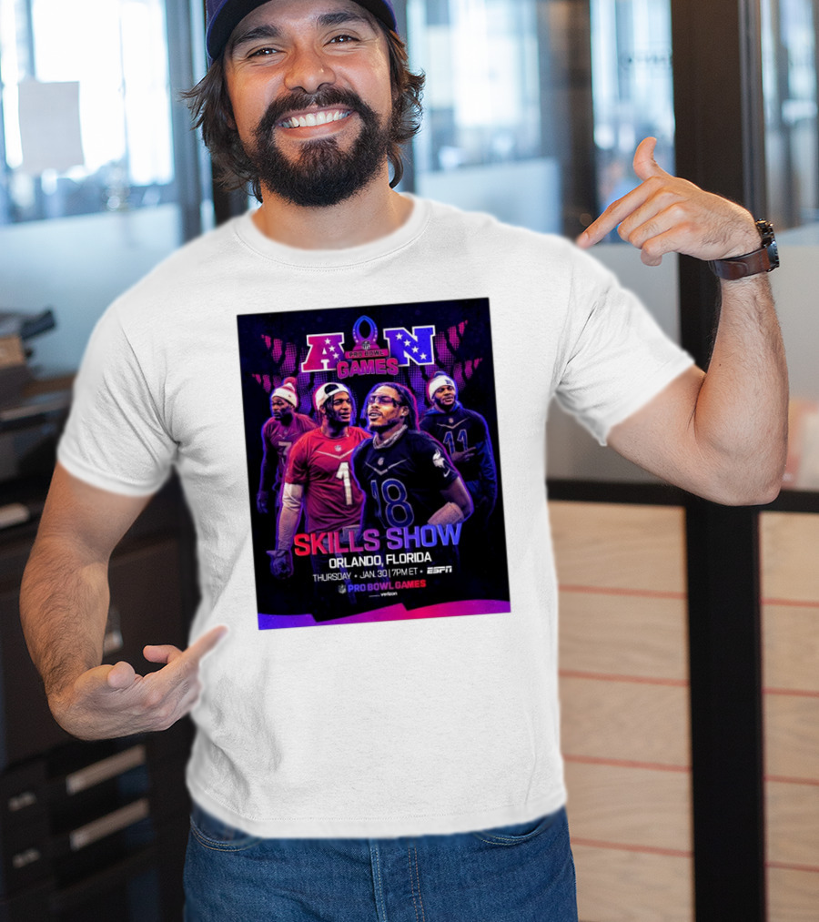NFC And AFC NFL Pro Bowl Games 2025 Skills Show Orlando Florida January 30 ESPN T-Shirt