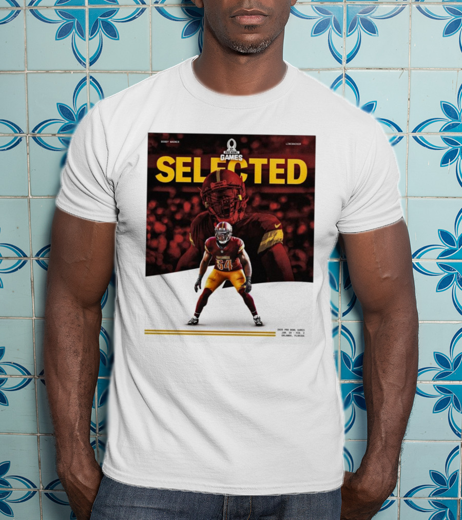 Pro Bowl Games 2025 Bobby Wagner Selected Linebacker Washington Commanders Orlando Florida T-Shirt