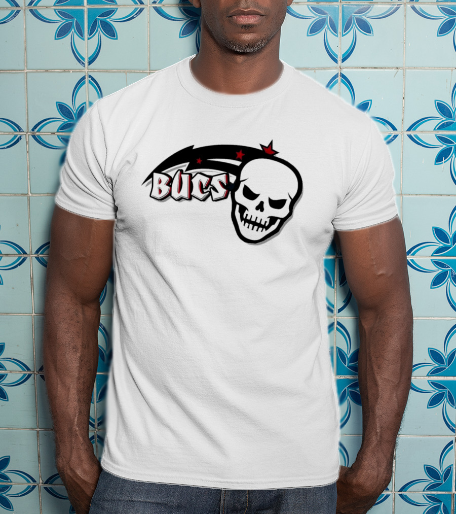 NFL NBA Tampa Bay Buccaneers Orlando Magic Stars Red Blue T-Shirt