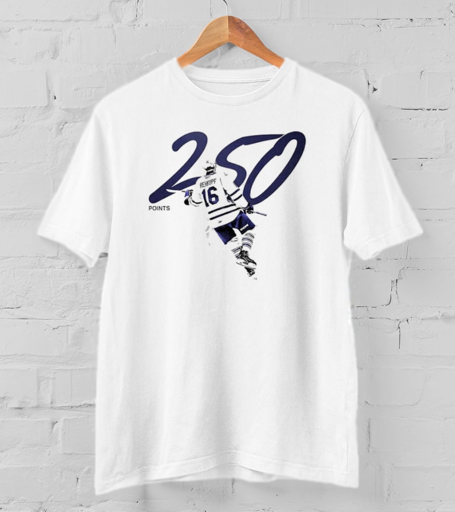 Carson Rehkopf Brampton Steelheads 250 Career Points Achievement T-Shirt