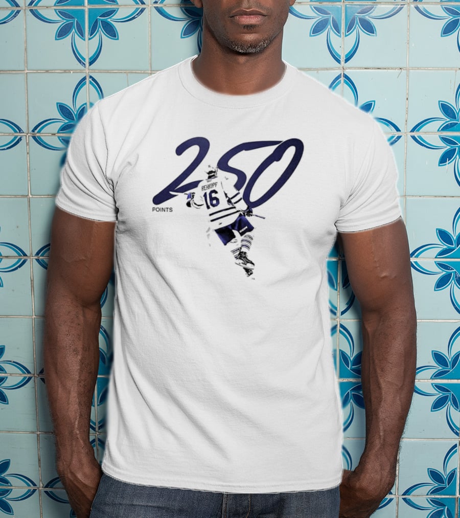 Carson Rehkopf Brampton Steelheads 250 Career Points Achievement T-Shirt