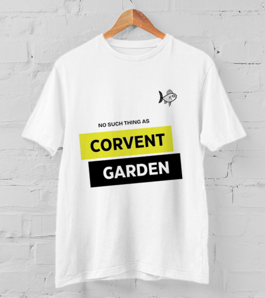 No Such Thing As Corvent Garden With Yellow And Black Text Blocks T-Shirt