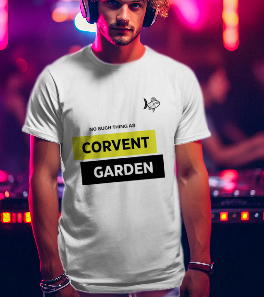 No Such Thing As Corvent Garden With Yellow And Black Text Blocks T-Shirt