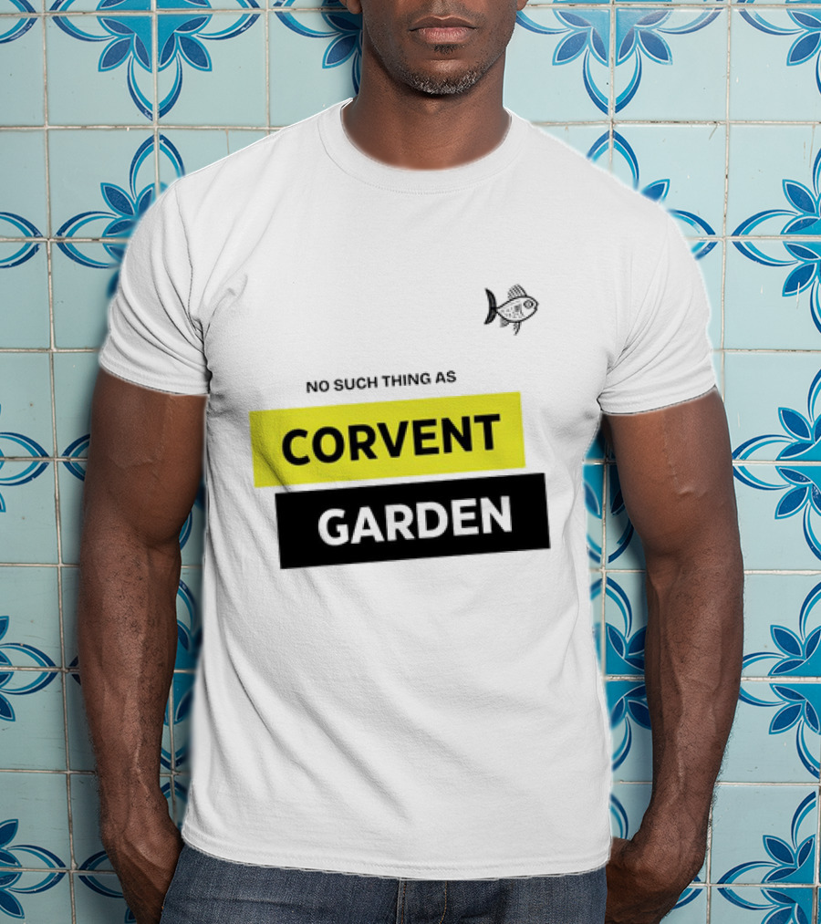 No Such Thing As Corvent Garden With Yellow And Black Text Blocks T-Shirt