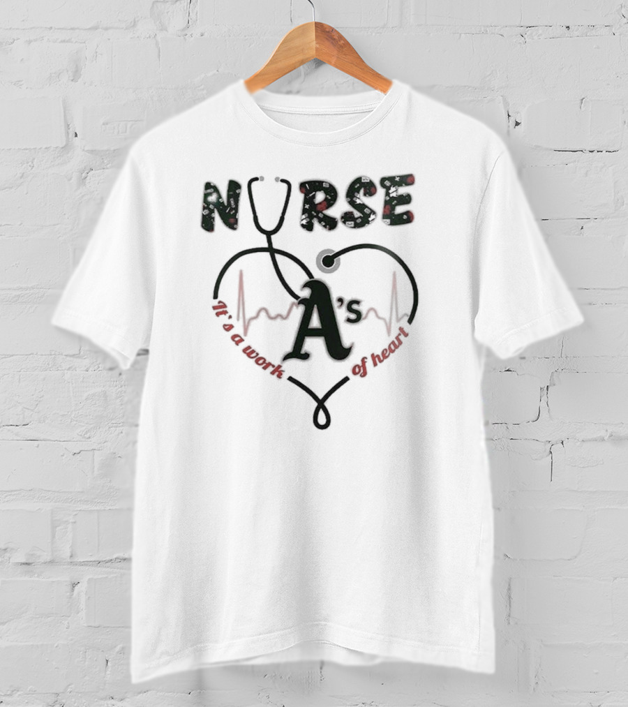 Oakland Athletics Nurses Appreciation Night 2025 Baseball T-Shirt