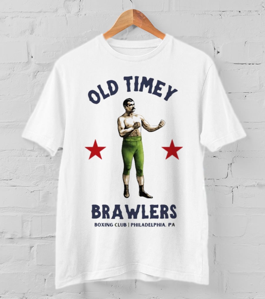 Old Timey Brawlers Boxing Club Philadelphia Vintage Style T-Shirt