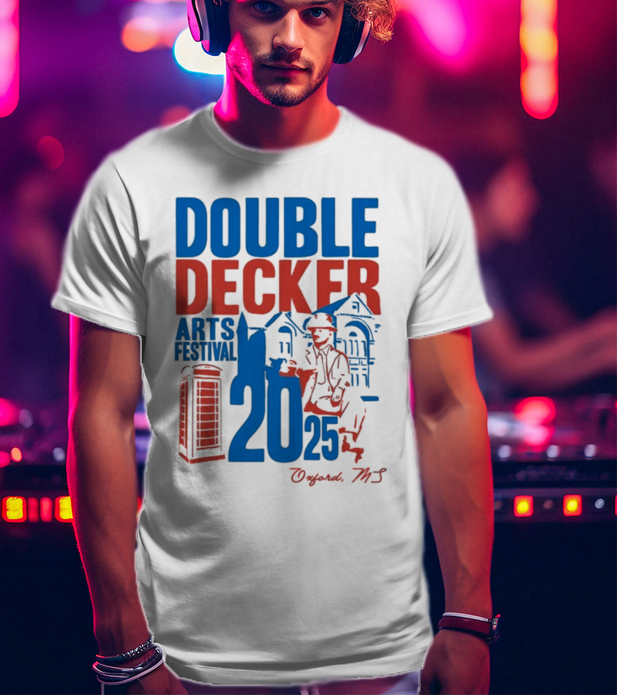 Ole Miss Rebels Double Decker Arts Festival 2025 Oxford MS T-Shirt