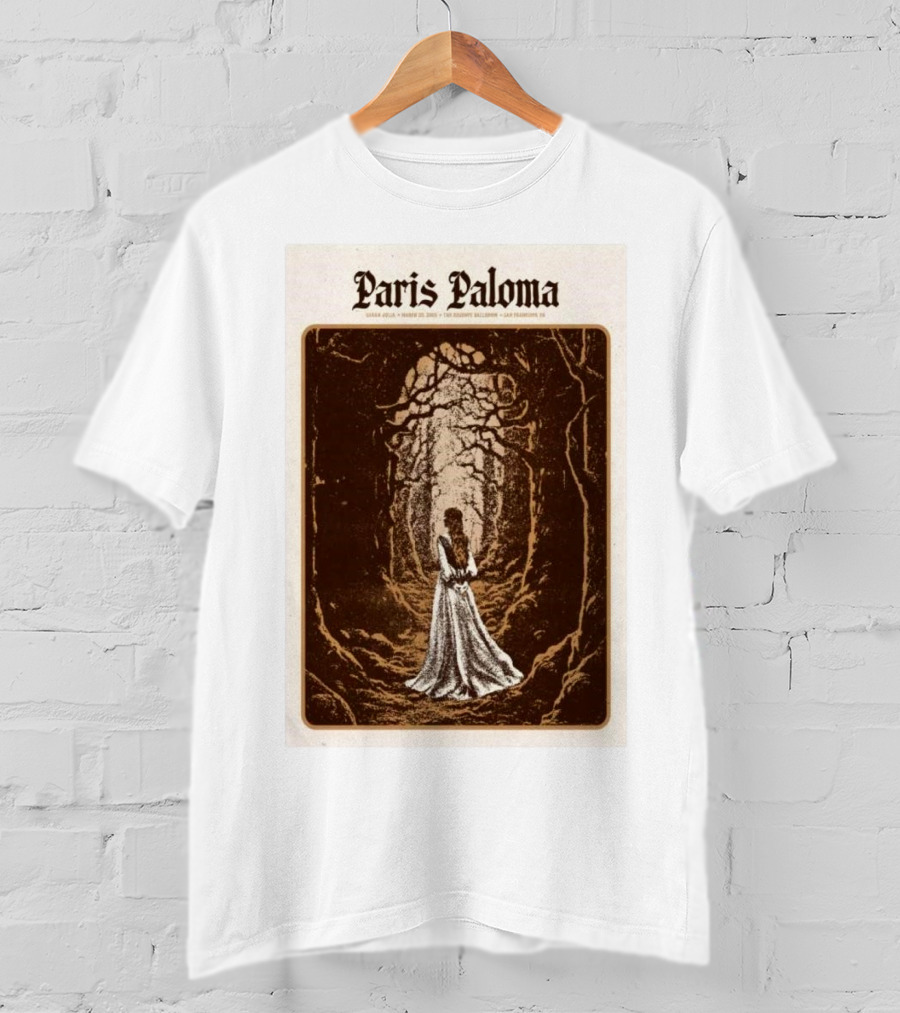 Paris Paloma March 25 2025 The Regency Ballroom San Francisco CA Concert T-Shirt