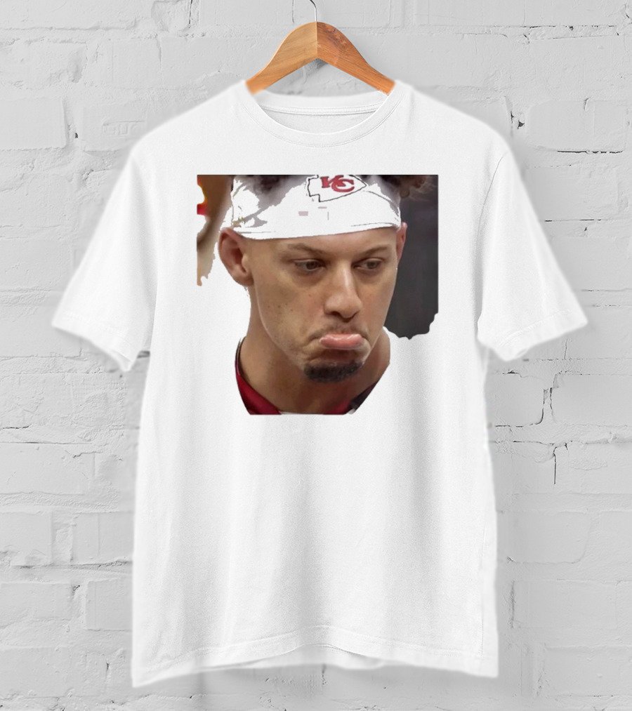 Super Sad Pat Mahomes Headband KC T-Shirt