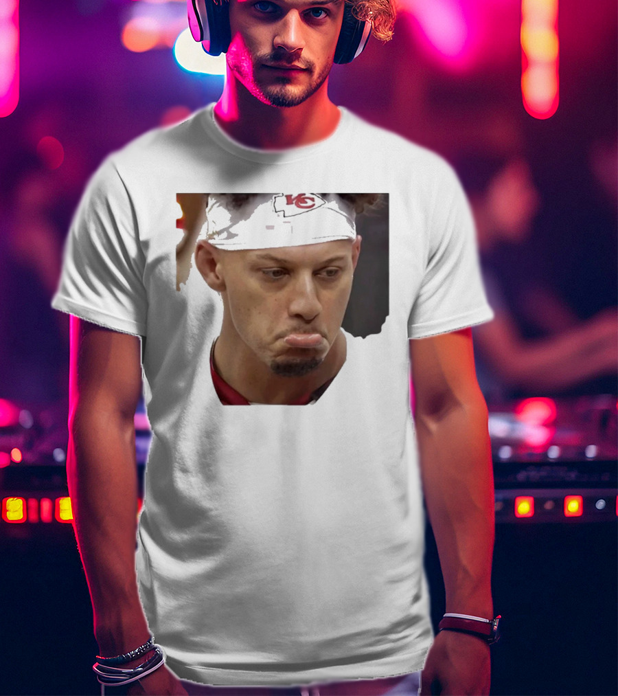 Super Sad Pat Mahomes Headband KC T-Shirt