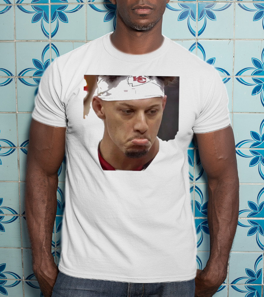 Super Sad Pat Mahomes Headband KC T-Shirt