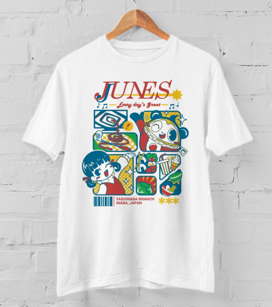 Junes Every Day's Great Persona 4 Characters And Scenes T-Shirt