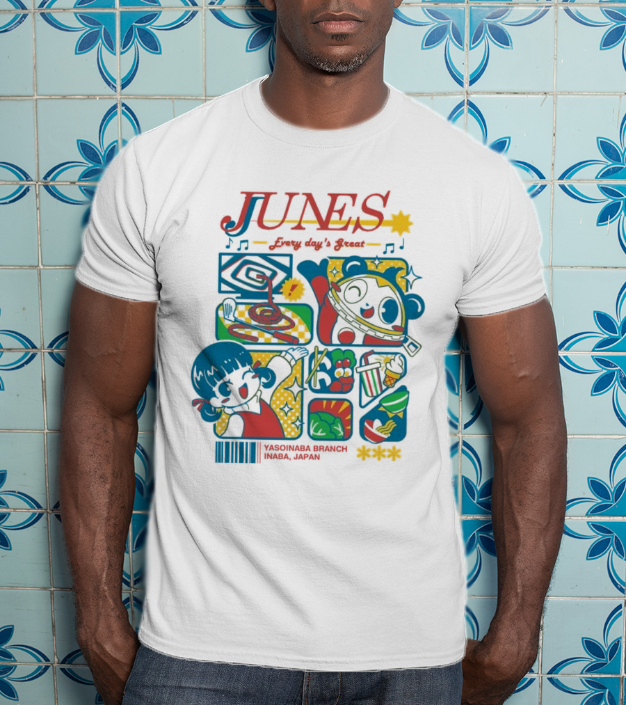 Junes Every Day's Great Persona 4 Characters And Scenes T-Shirt