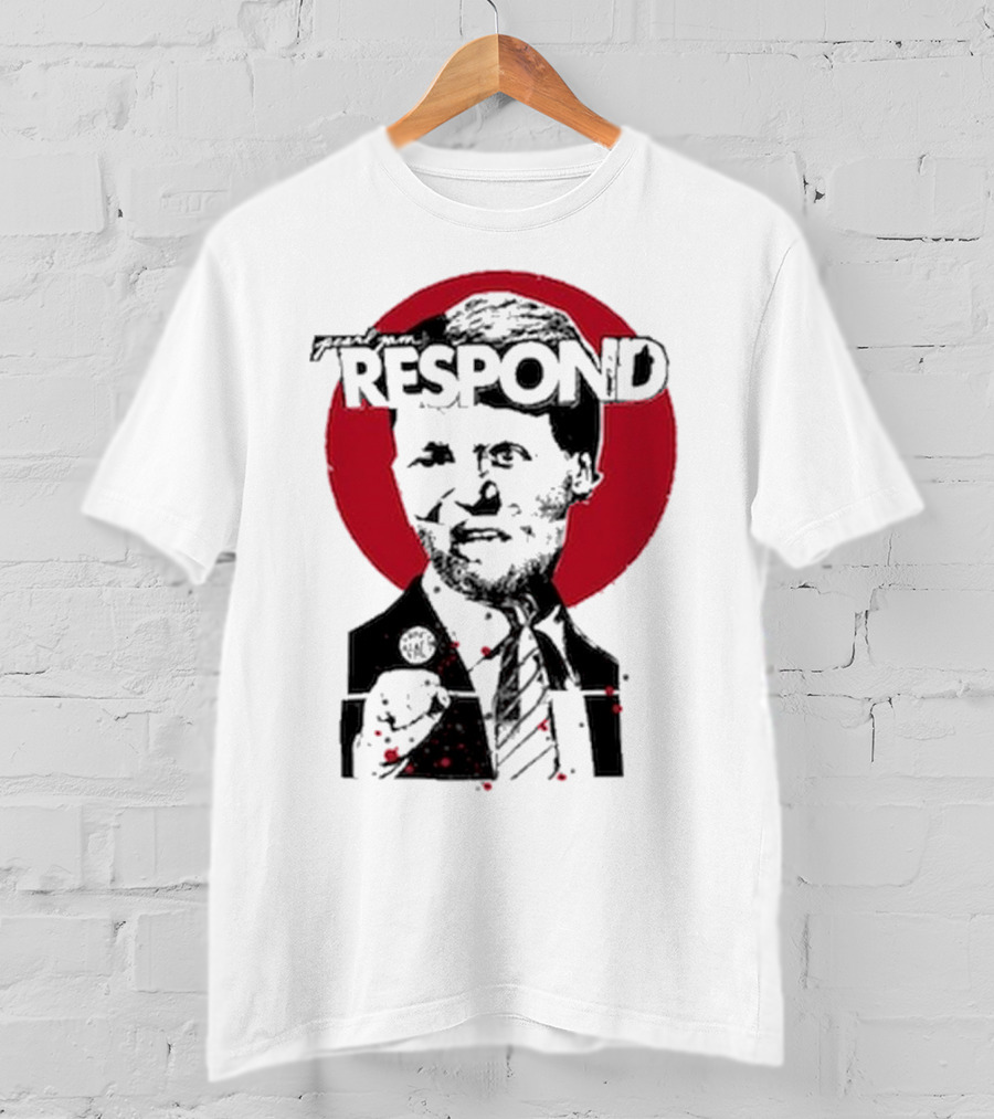 Pearl Jam Respond 2025 Red Circle Silhouette T-Shirt