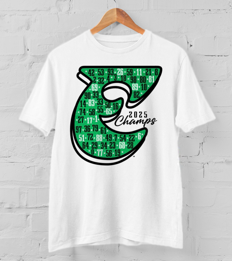 Philadelphia E 2025 Champs Numbers Design T-Shirt
