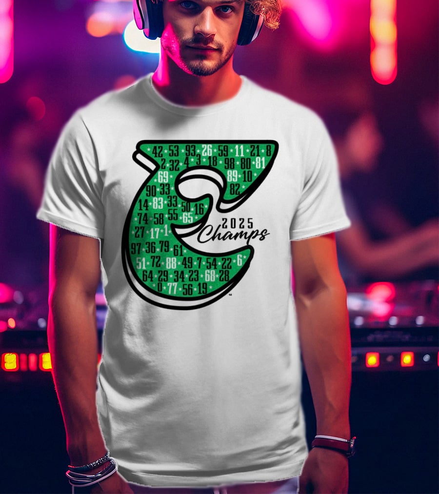 Philadelphia E 2025 Champs Numbers Design T-Shirt