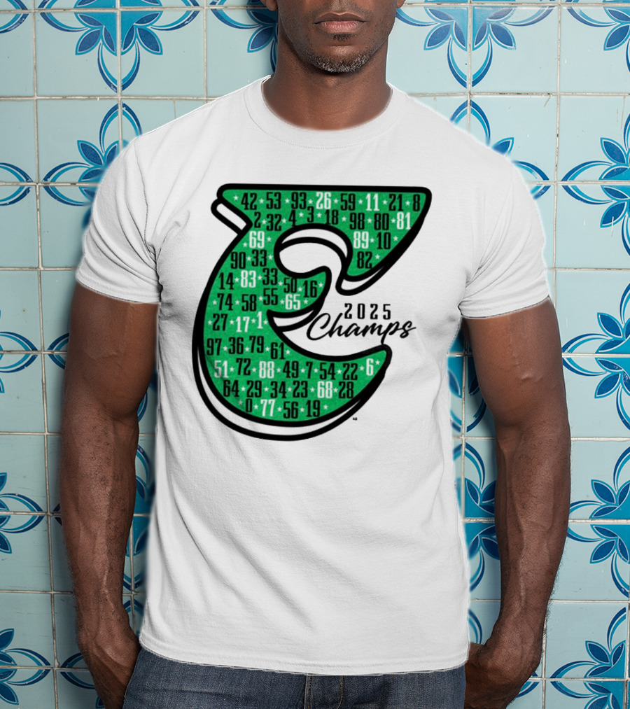 Philadelphia E 2025 Champs Numbers Design T-Shirt