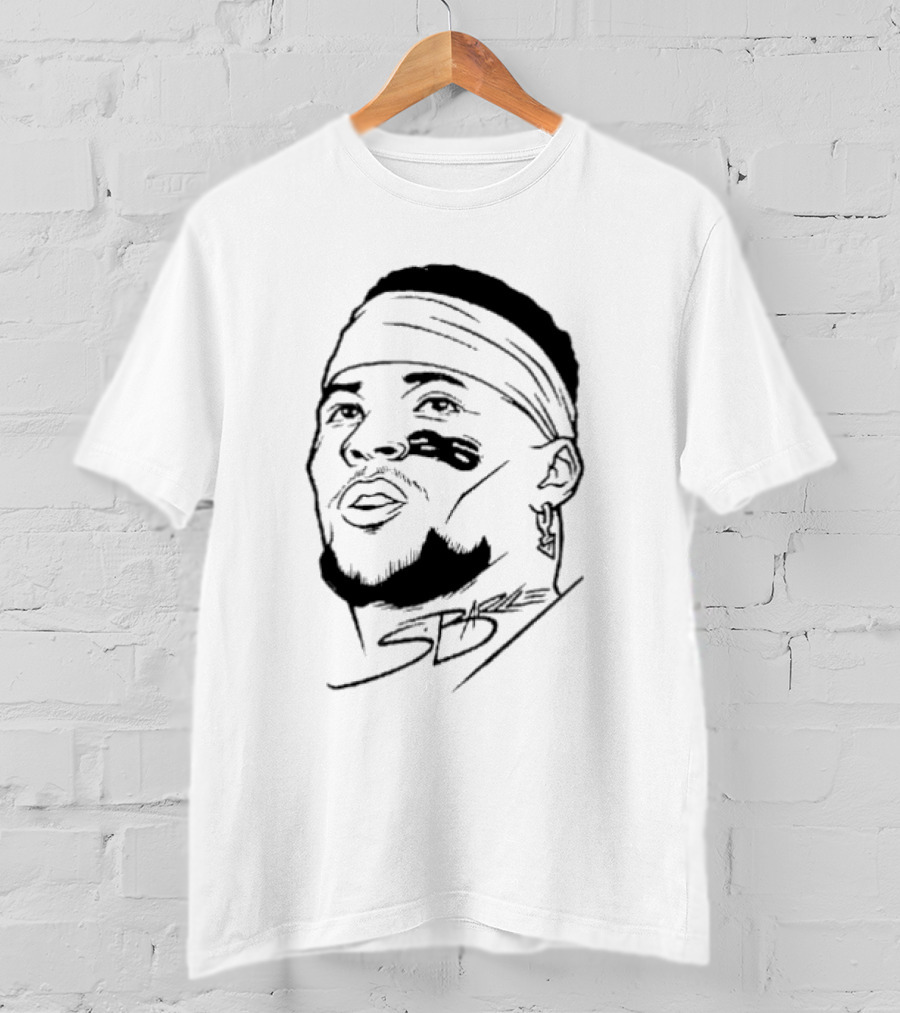 Philadelphia Eagles Saquon Barkley Floating Head Signature T-Shirt