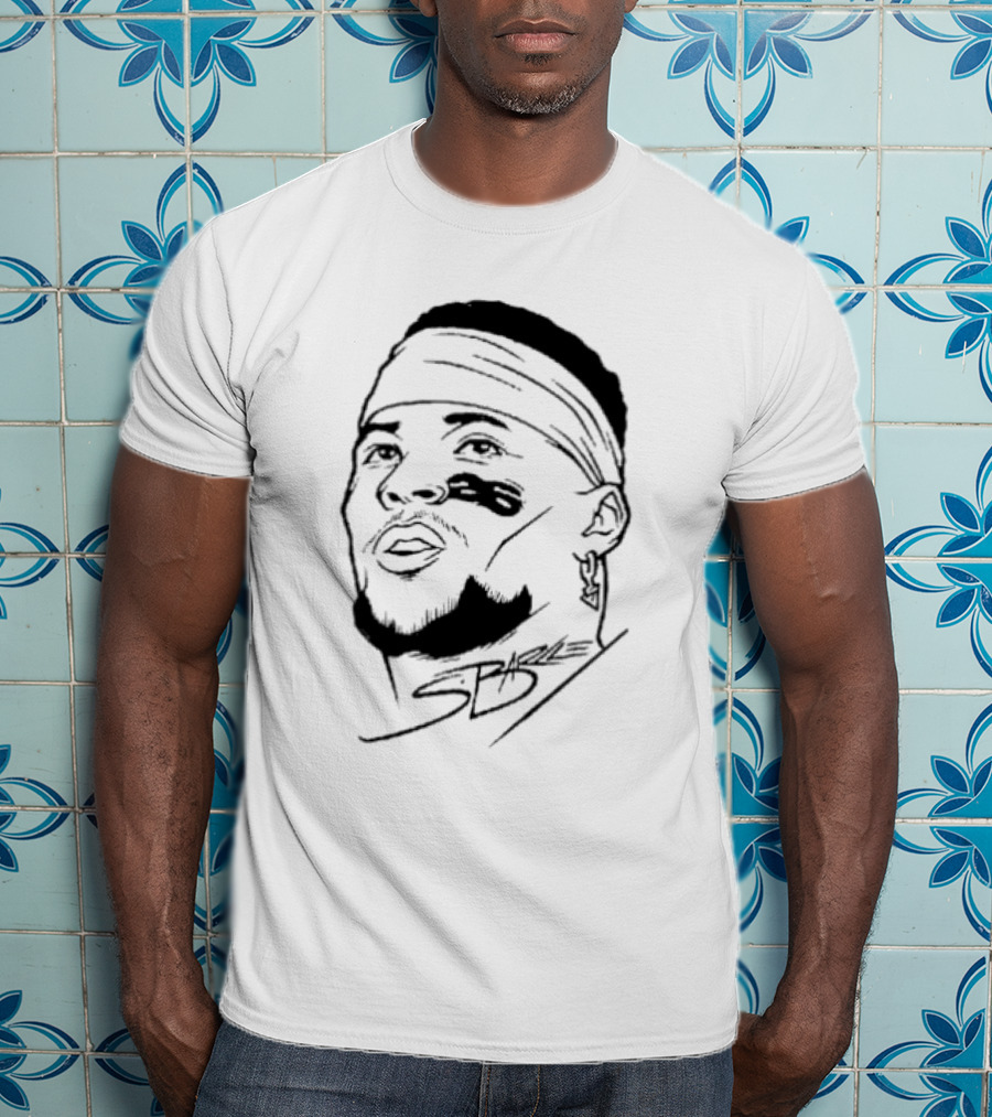 Philadelphia Eagles Saquon Barkley Floating Head Signature T-Shirt
