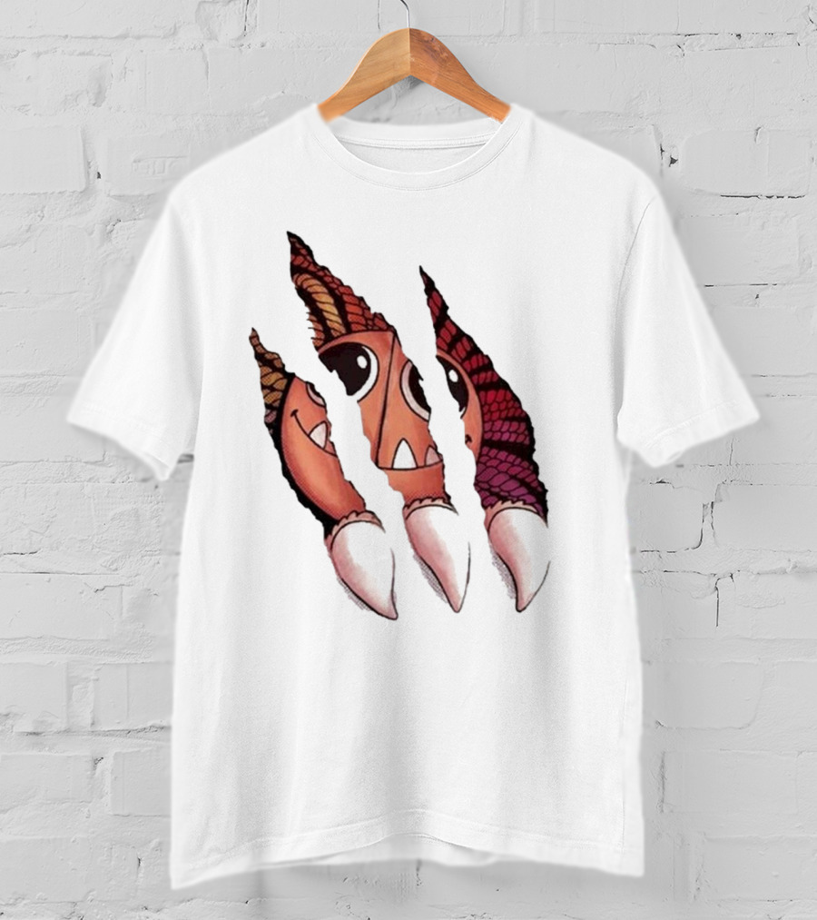 Poppy Playtime Yarnaby Claw Scratch Monster Teeth Eyes T-Shirt