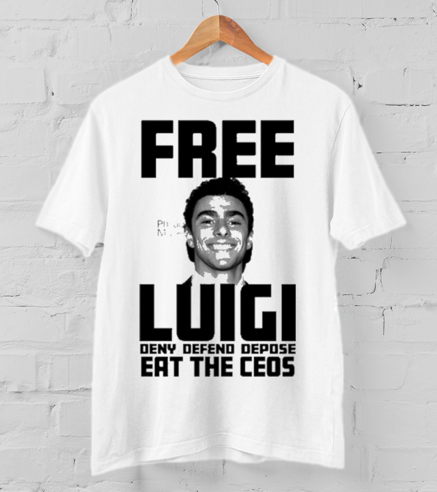 Portland USA Free Luigi Deny Defend Depose Eat The Ceos T-Shirt