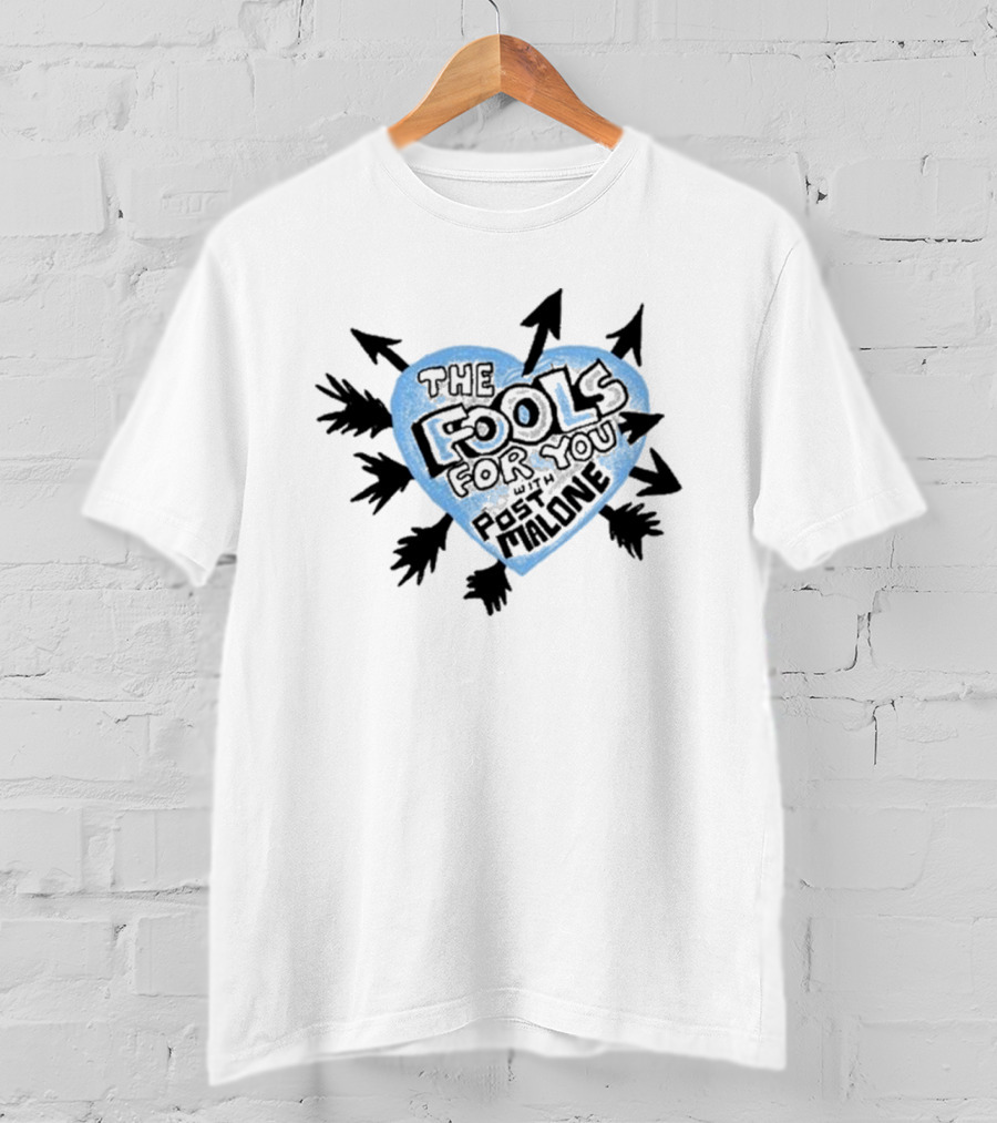 Post Malone F-1 Trillion Heart Arrow Blue T-Shirt