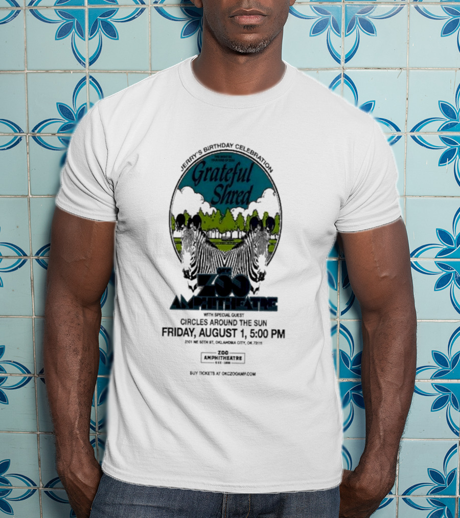 Grateful Shred Aug 01 2025 You Must Be Ready Zoo Amphitheatre T-Shirt