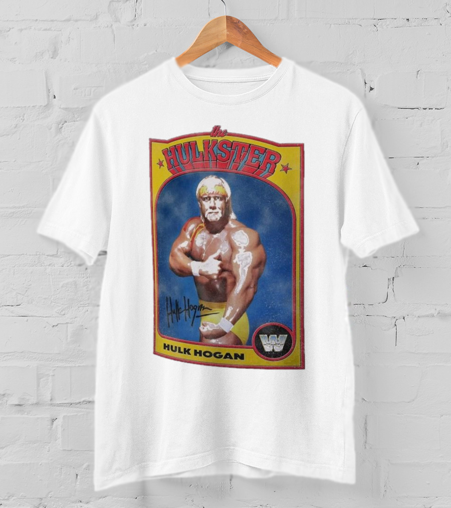 Hulk Hogan The Hulkster Vintage Sports Card Signature WWE 2025 Ripple Junction T-Shirt