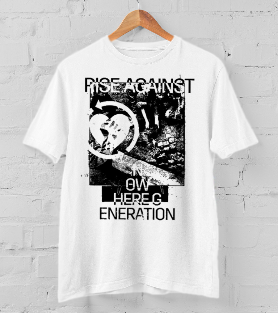 Rise Against Nowhere Generation Street Kids Stop Skeleton T-Shirt