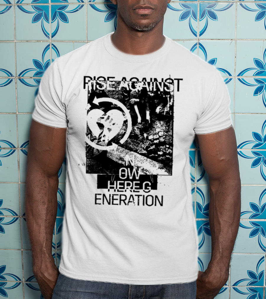 Rise Against Nowhere Generation Street Kids Stop Skeleton T-Shirt