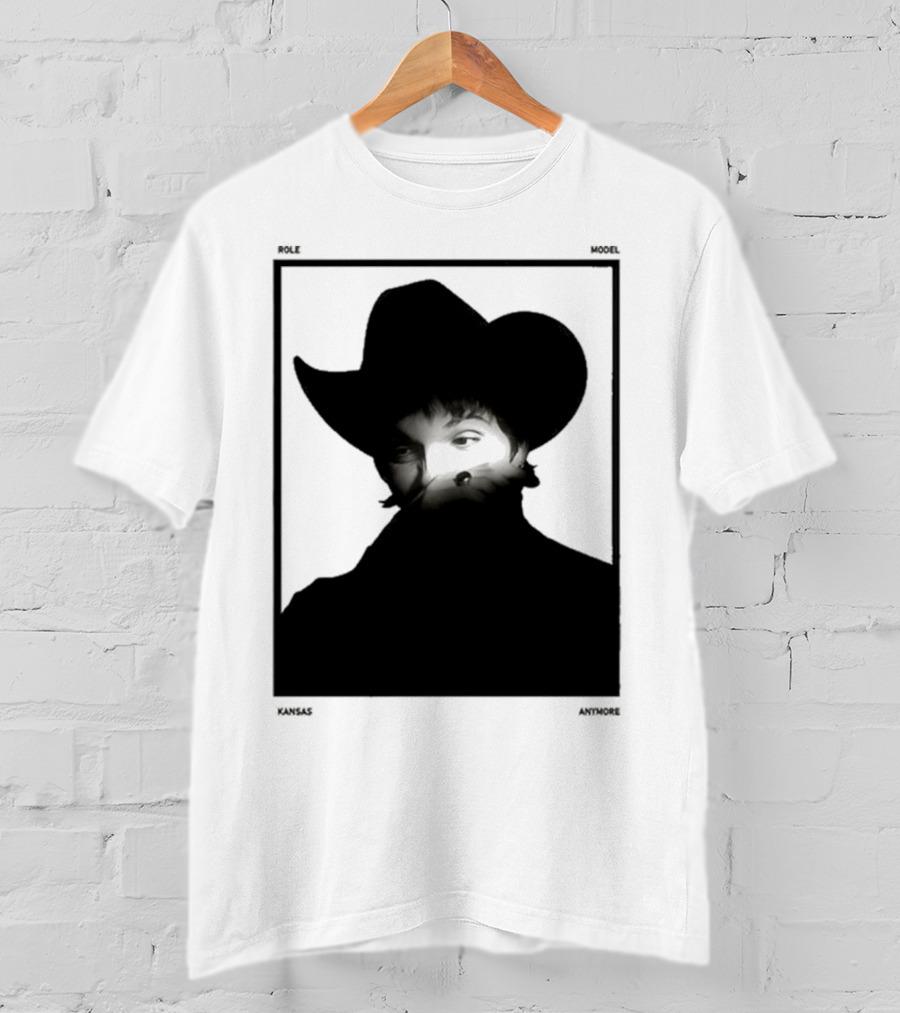 Role Model Anymore Kansas Cowboy Hat Boyfriend Fit Girls T-Shirt