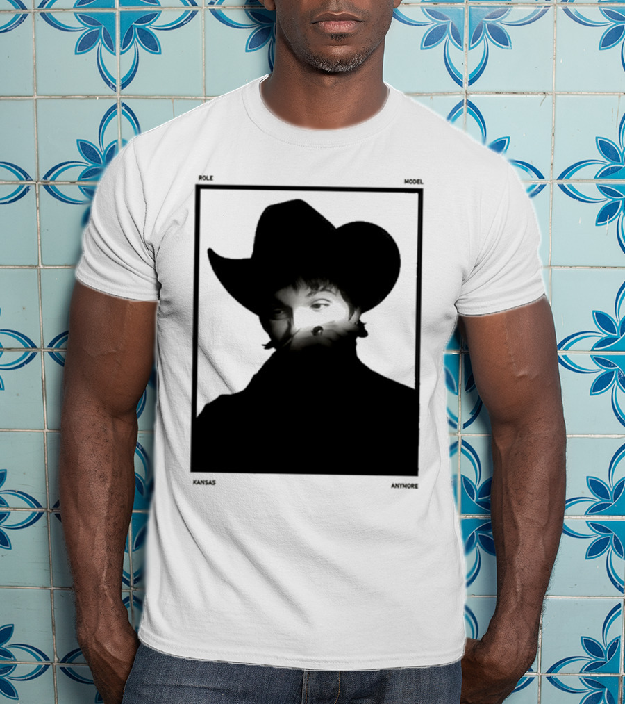 Role Model Anymore Kansas Cowboy Hat Boyfriend Fit Girls T-Shirt