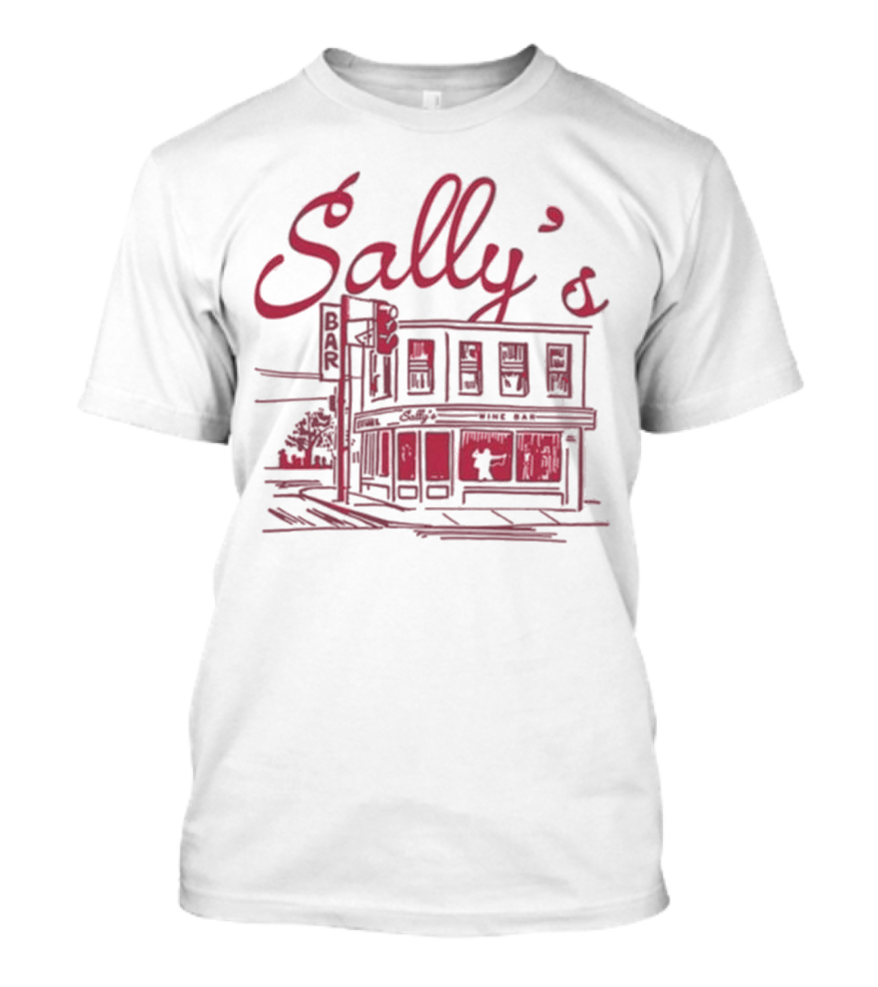 Sally's Role Model Wine Bar Building Sketch T-Shirt