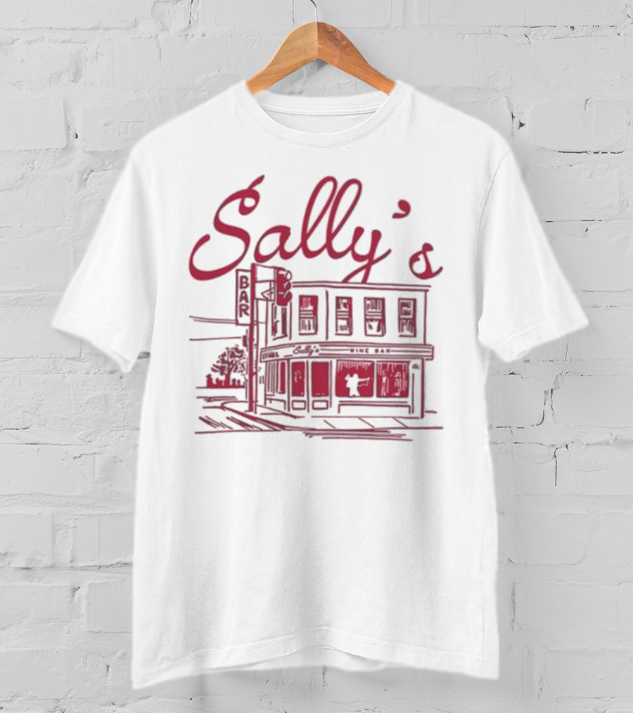 Sally's Role Model Wine Bar Building Sketch T-Shirt