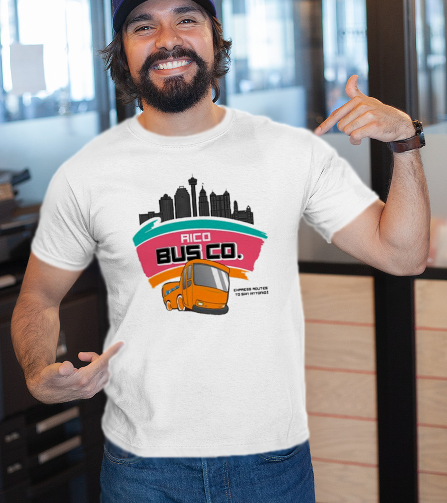 Rico Bus Co. Cypress Routes To San Antonio Skyline Bus Journey T-Shirt