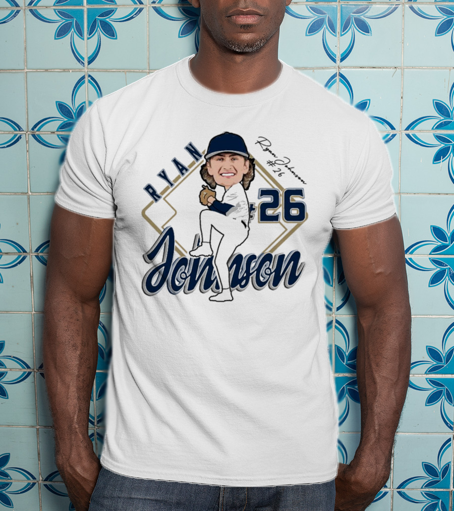 RYAN 26 Baseball Player Illustration 2025 T-Shirt