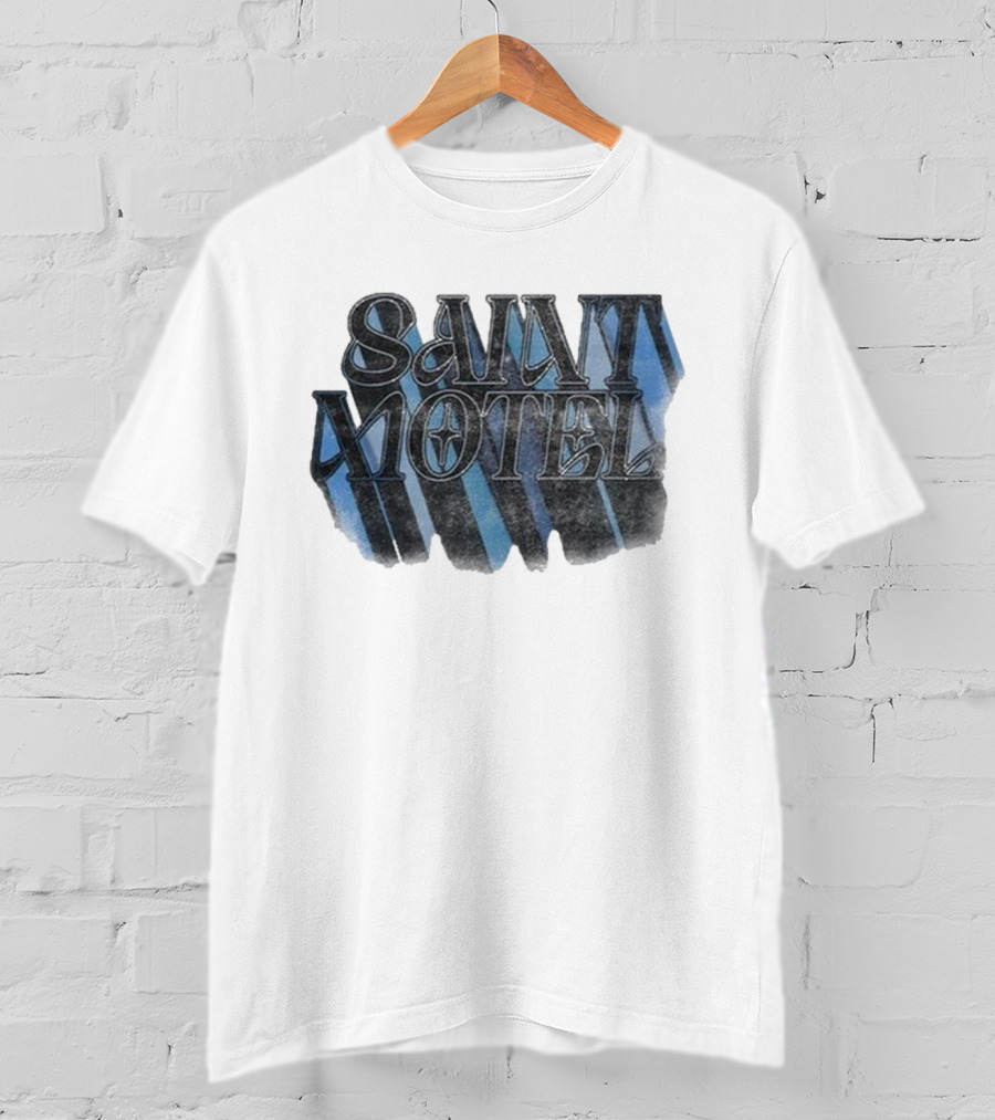 Saint Motel Striped Star Design In Blue And Black T-Shirt