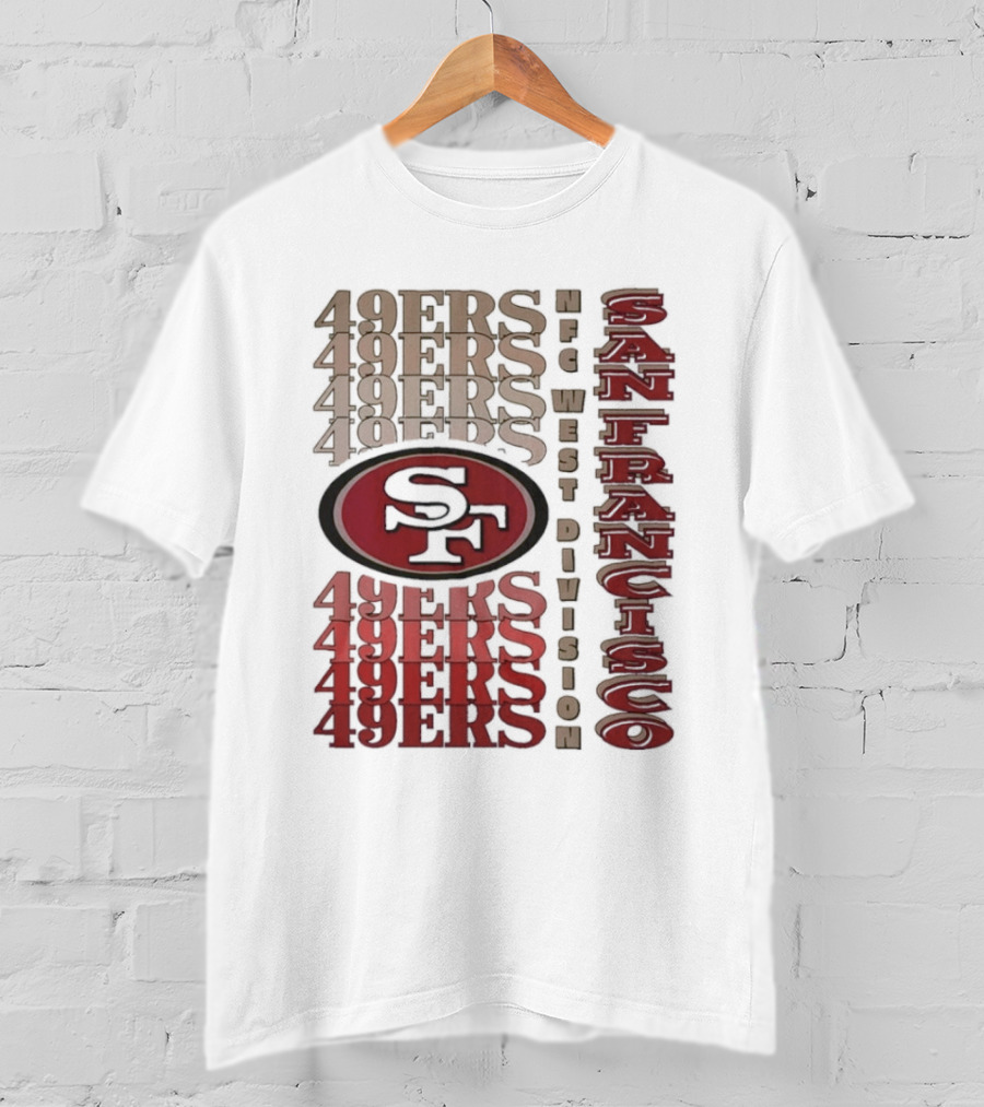 San Francisco 49ers NFC West Division 49ers SF Logo T-Shirt