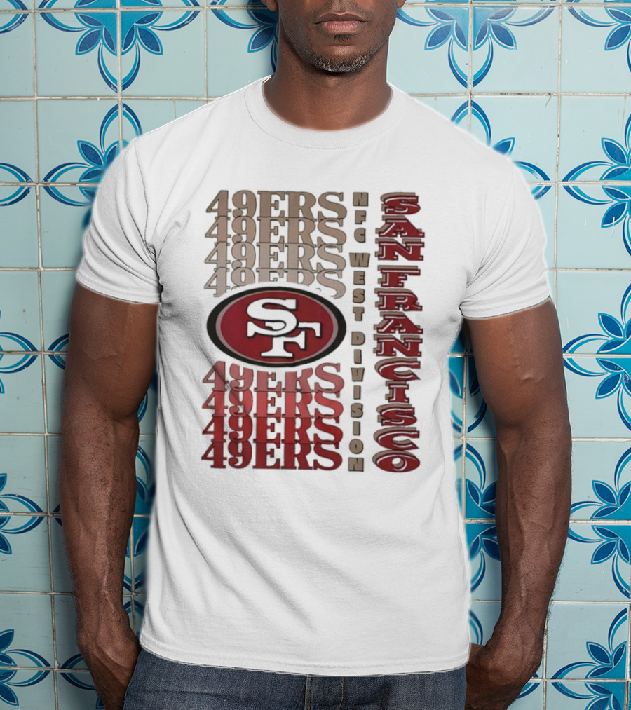 San Francisco 49ers NFC West Division 49ers SF Logo T-Shirt