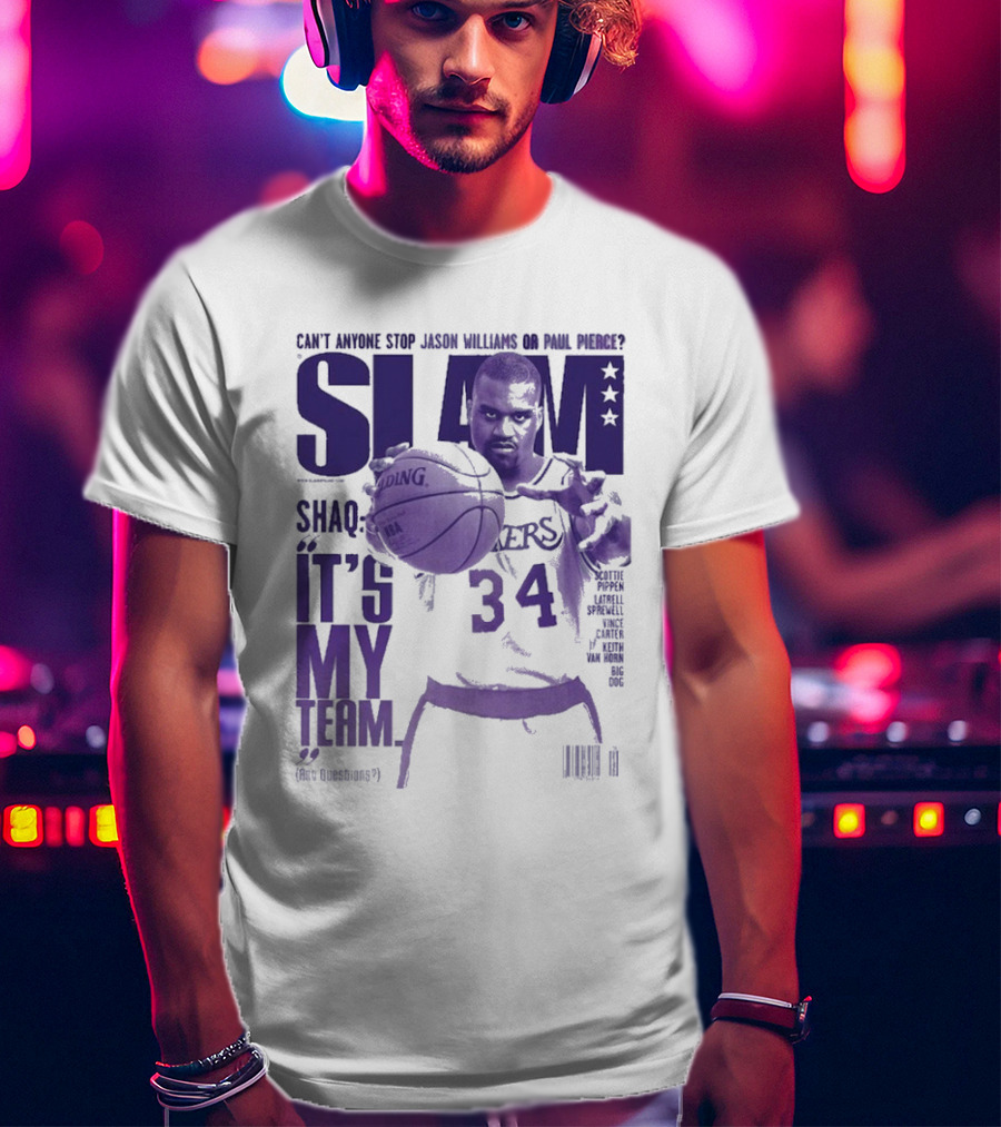 SLAM Shaquille O’Neal Lakers It's My Team 34 T-Shirt