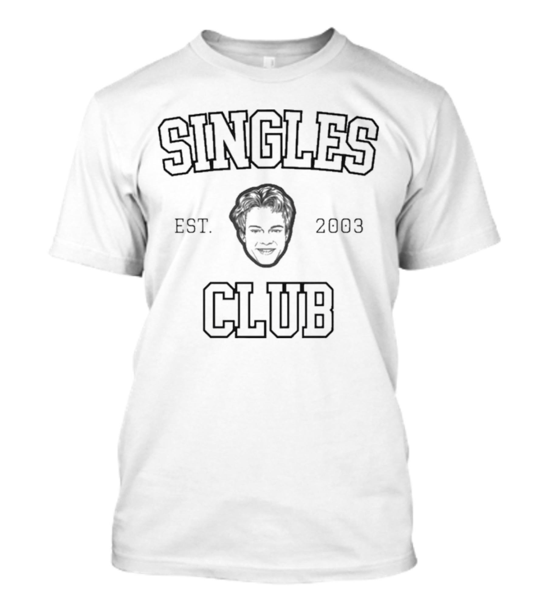 Singles Club EST 2003 Smiling Face Icon T-Shirt