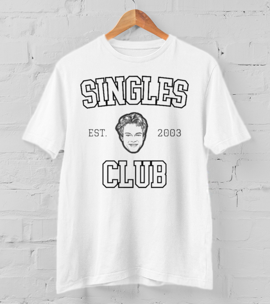 Singles Club EST 2003 Smiling Face Icon T-Shirt