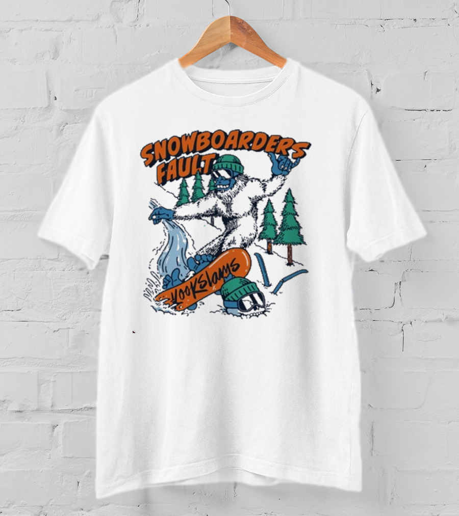 Kookslams Snowboarders Fault Monster Winter Sports Fun T-Shirt