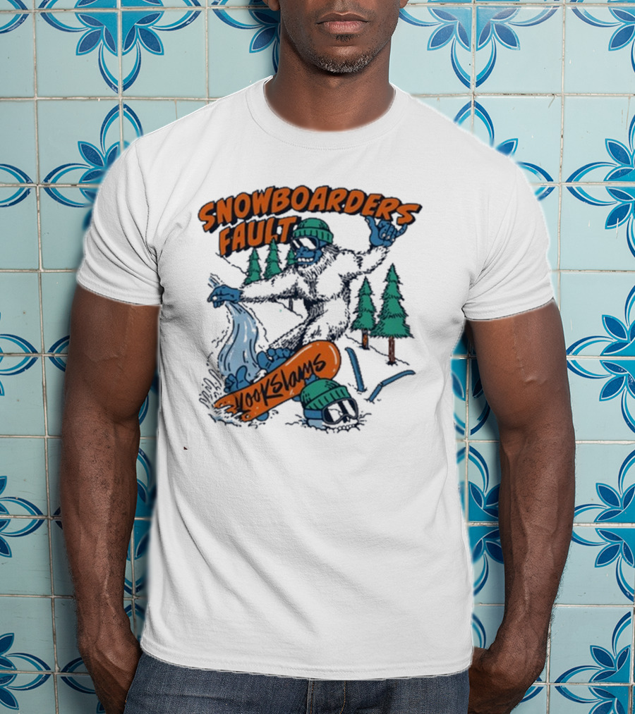 Kookslams Snowboarders Fault Monster Winter Sports Fun T-Shirt