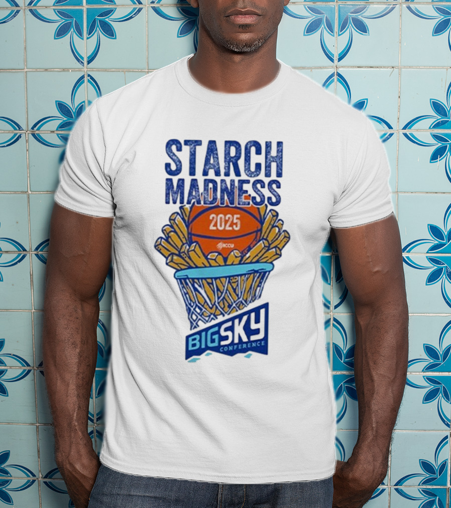 Big Sky Conference Starch Madness 2025 Basketball Theme T-Shirt