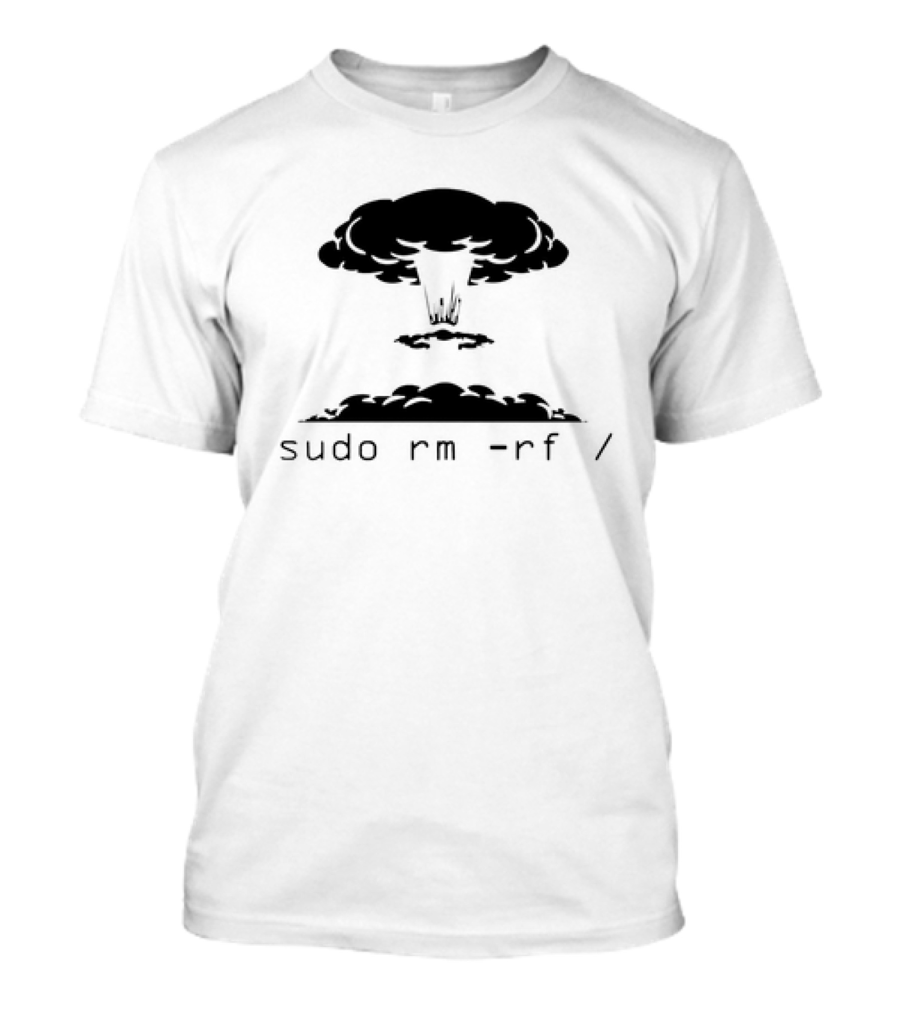 Sudo Rm Rf Kaboom Explosive Powder Barrel Computer Command T-Shirt